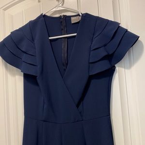 Ruffle Sleeve Jumpsuit